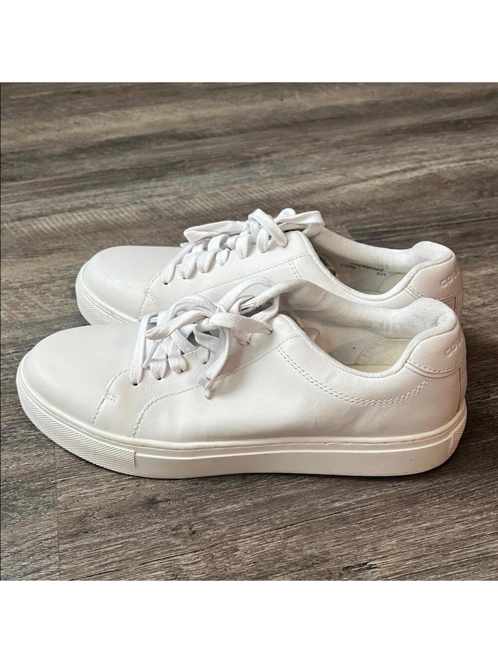 Cole Haan White Low-Top Leather Sneakers